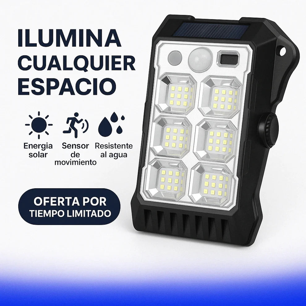 ILUMINEX®️| Luz Solar Inteligente con Clip y Sensor de Movimiento