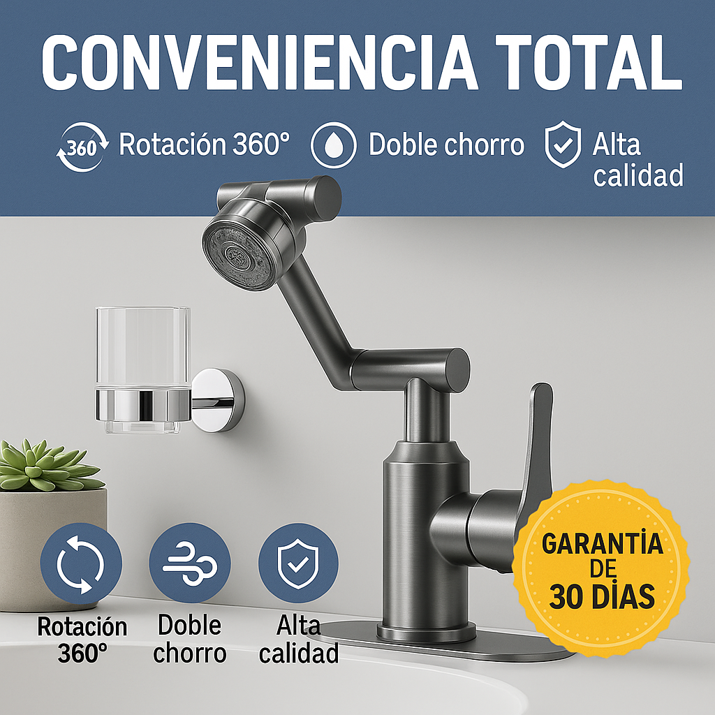 Grifo 1080° I El grifo giratorio con estilo y funcionalidad I