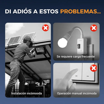 ILUMINEX®️| Luz Solar Inteligente con Clip y Sensor de Movimiento
